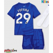 Camiseta Chelsea Wesley Fofana #29 Primera Equipación para niños 2025-26 manga corta (+ pantalones cortos)